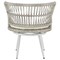 Manhattan Comfort Monaco Rope Wicker 3-Piece Patio Conversation Set with Cushions in Cream OD-CV013-CR - alternate 9